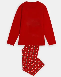 Pyjama haut à manches longues & pantalon rouge-Mr Wonderful Outlet