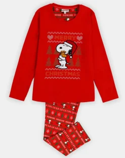 Pyjama haut à manches longues & pantalon rouge-Mr Wonderful Hot