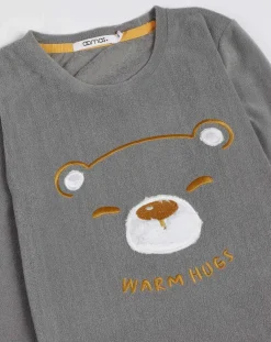 Enfant Admas Fille^Pyjama Haut manches longues & Pantalon Emiko gris