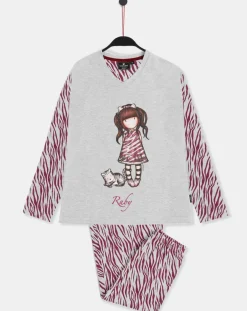 Enfant Santoro Gorjuss Fille^Pyjama Ruby Wild gris