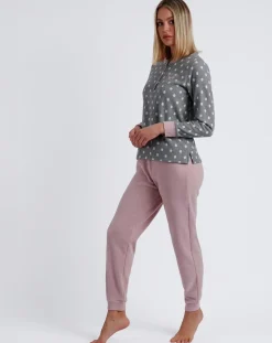 Pyjama Sweet Dots A gris chiné-Admas Best