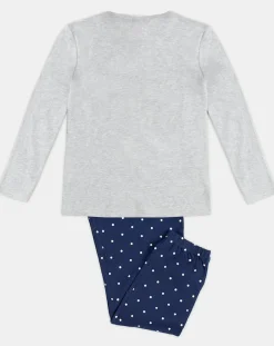 Enfant Admas Fille^Pyjama T-Shirt Manches Longues & Pantalon jasper gris