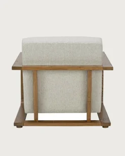 Uniqka Fauteuils^Rima - Fauteuil en bois massif chêne et en lin