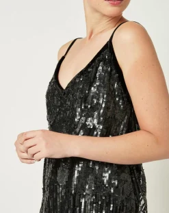 Femme Manoush Robes^Robe Paillettes noire
