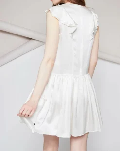 Robe 100% Soie Alexandra nature-Tara Jarmon Hot