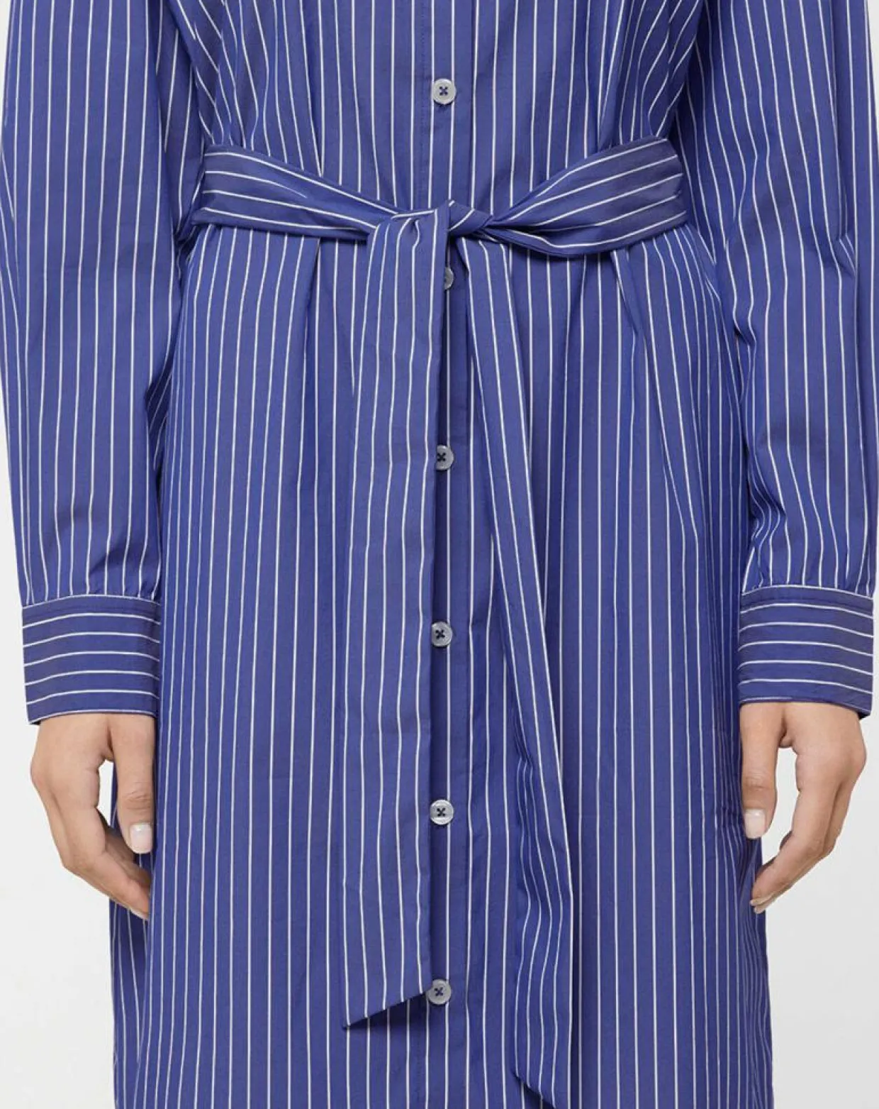 Robe Alix rayée blanc/bleu-Jodhpur Outlet