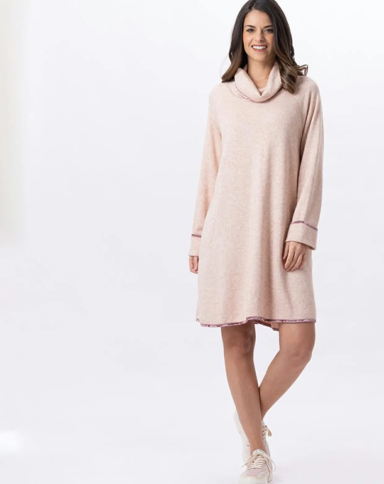 Robe Alpaga beige rose-Le Chat Best