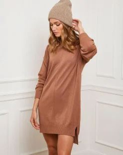 Femme Fleur de cachemire Robes^Robe Anna camel