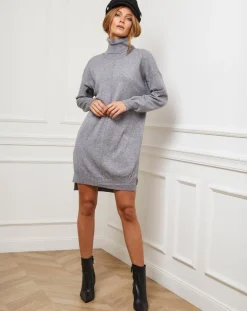 Femme Fleur de cachemire Robes^Robe Anna grise