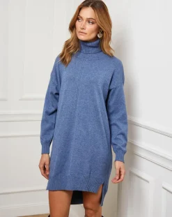 Femme Fleur de cachemire Robes^Robe Anna indigo