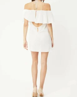 Robe Avant-Garden blanche-La Perla Outlet