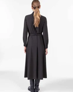 Robe avec Ceinture Oscar noire-Indies Discount