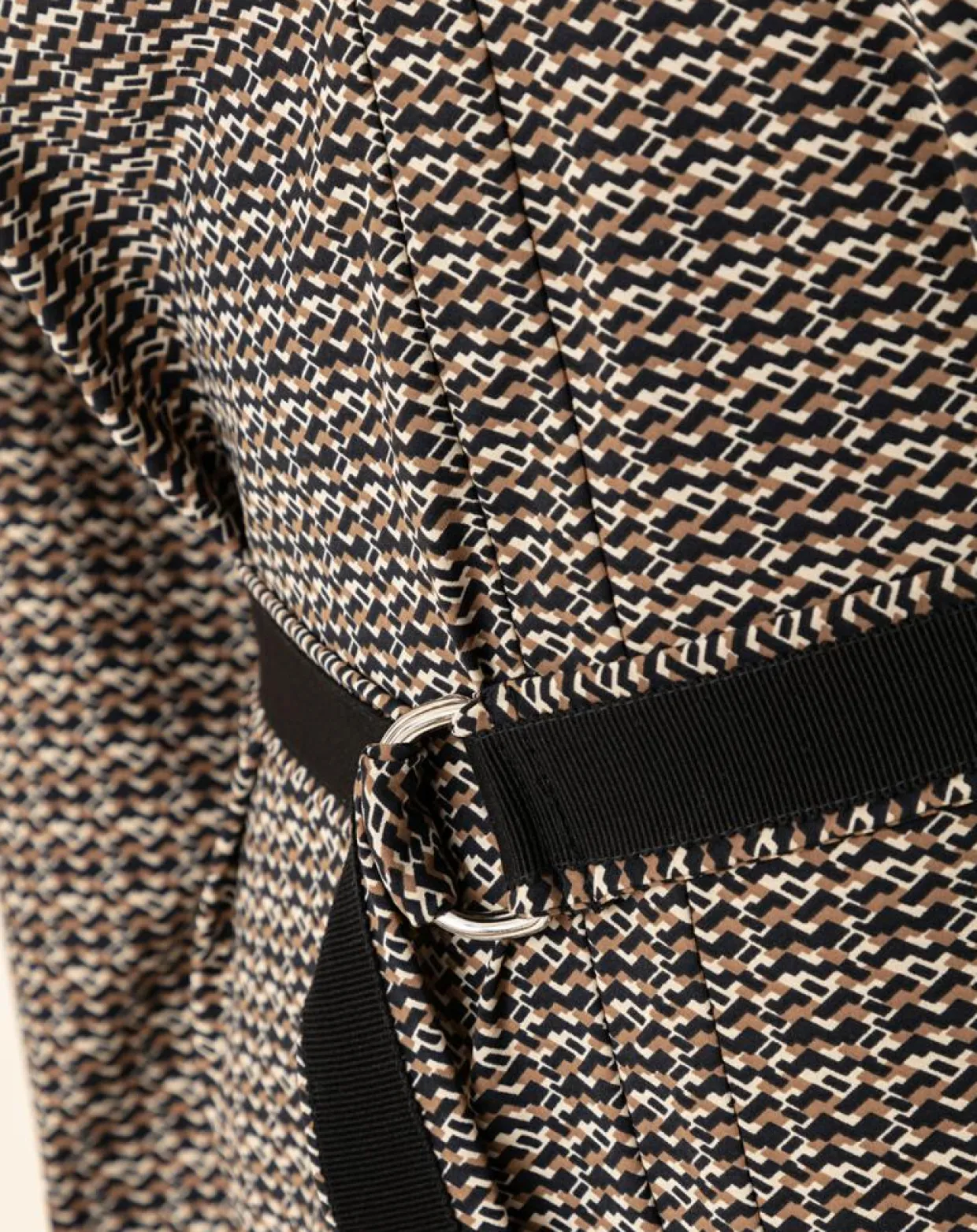 Robe avec Ceinture Vicky tweed-Indies Clearance