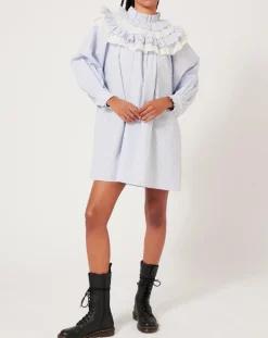 Femme Manoush Robes^Robe Baby Sailor rayée bleue