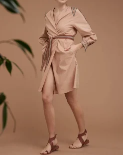 Femme Mare di Latte Robes^Robe Bali beige rosé