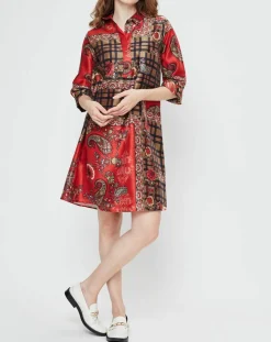Robe Balneaire rouge-Derhy Outlet
