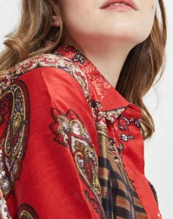 Robe Balneaire rouge-Derhy Outlet