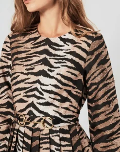 Femme Manoush Robes^Robe Belle de Jour imprimée marron