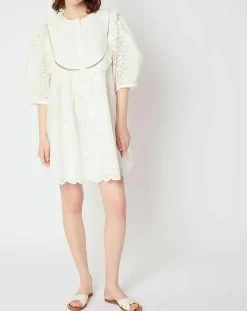 Femme Manoush Robes^Robe Broderie blanche