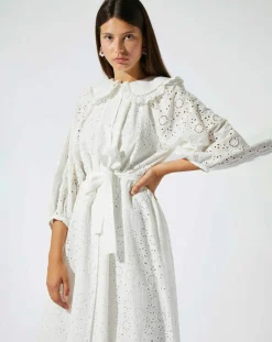 Femme Manoush Robes^Robe Broderie blanche