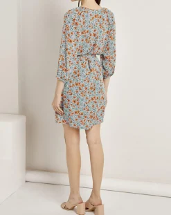 Femme See u Soon Robes^Robe Budapest imprimée bleue
