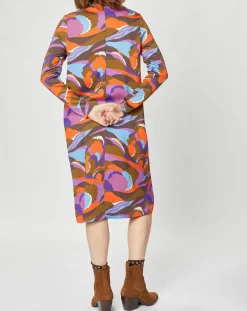 Femme Manoush Robes^Robe Caftan Purple Country Pop lilas