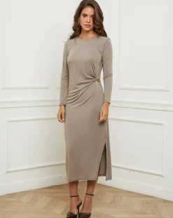 Robe Celeste taupe-L'Armoire de Suzette New