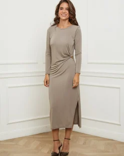 Robe Celeste taupe-L'Armoire de Suzette New