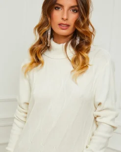 Robe Charlotte blanche-Fleur de cachemire Outlet