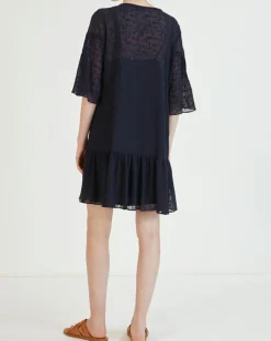 Femme Suncoo Robes^Robe Charlotte bleu nuit