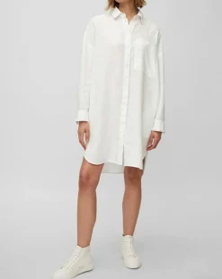 Robe chemise 100% Lin blanche-Marc O'Polo Sale