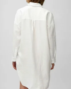 Robe chemise 100% Lin blanche-Marc O'Polo Sale