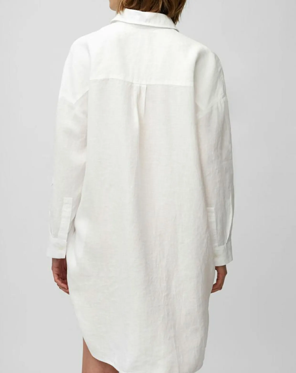 Robe chemise 100% Lin blanche-Marc O'Polo Sale