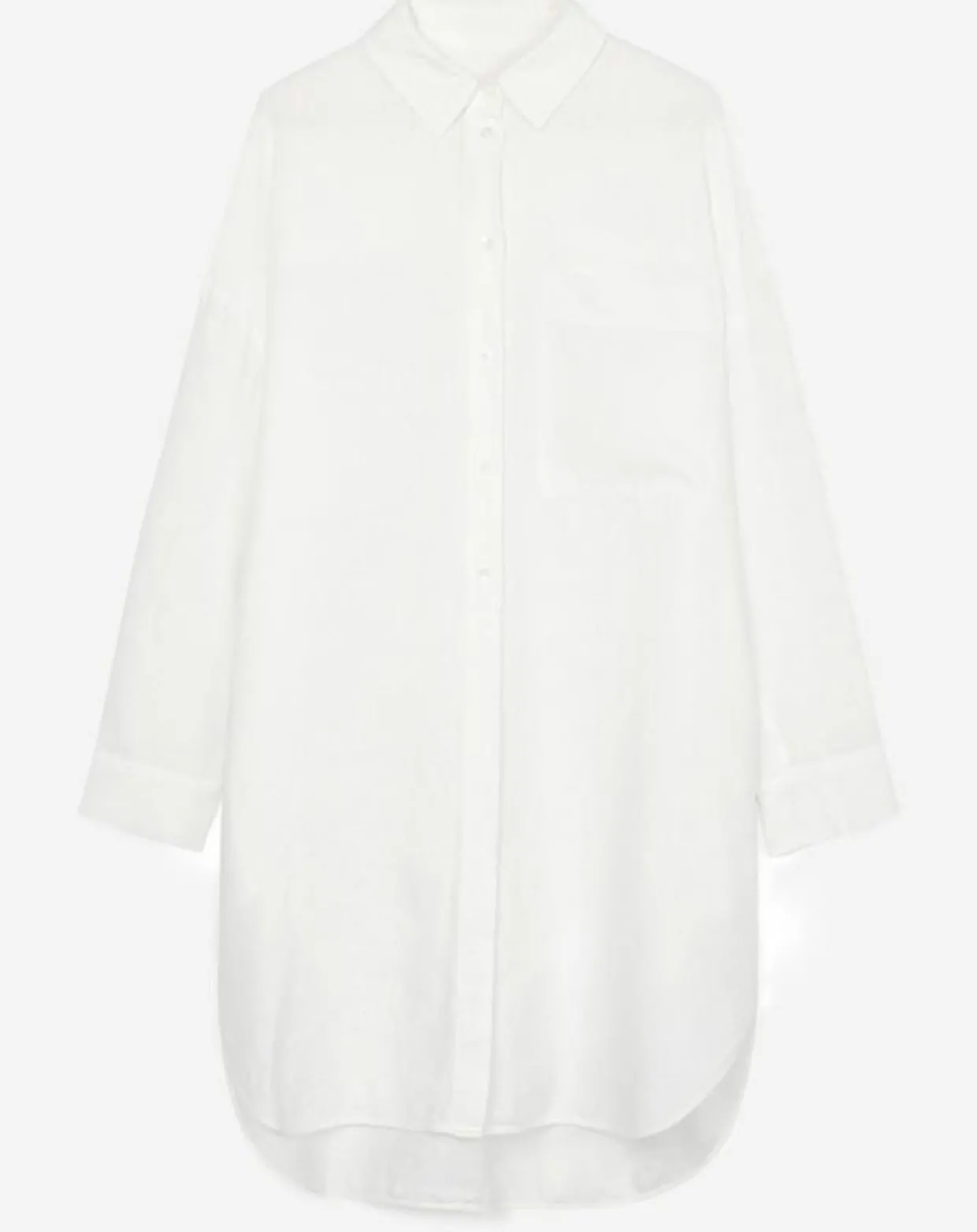 Robe chemise 100% Lin blanche-Marc O'Polo Sale