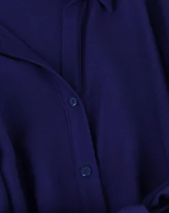 Robe chemise courte Mira bleu électrique-An'ge Sale