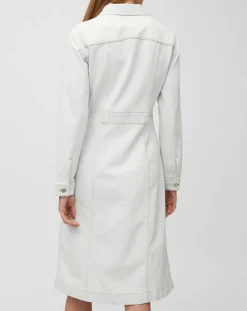 Femme Marc O'Polo Robes^Robe chemise en Jean cintrée bleu clair
