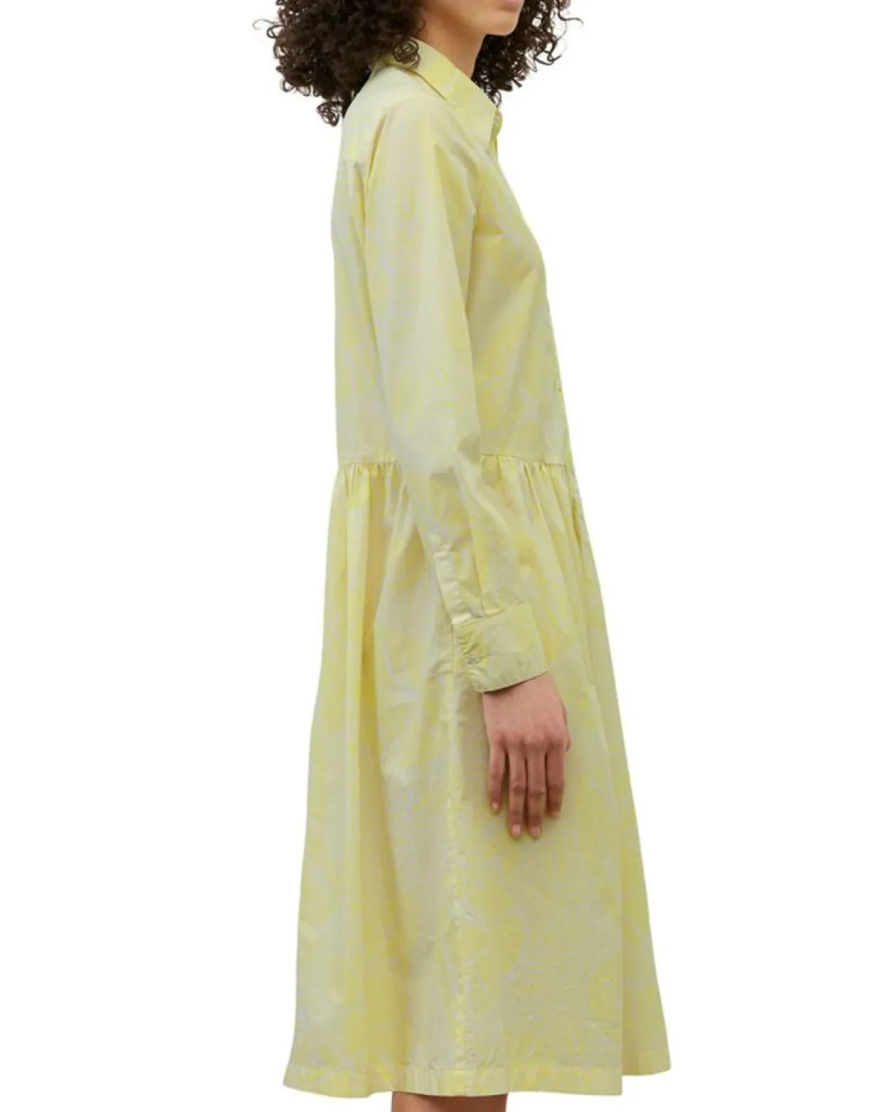 Femme Marc O'Polo Robes^Robe chemise Mid Coton Bio Poche jaune
