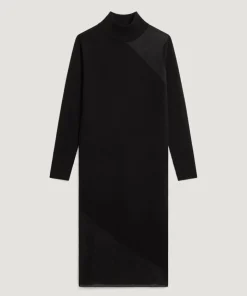 Robe Chérie en Laine mélangé noire-Rodier Sale