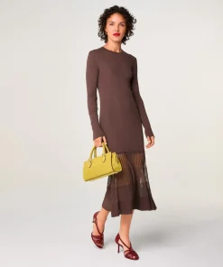 Robe Claire-Lise marron écorce-Rodier Hot