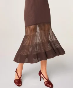 Robe Claire-Lise marron écorce-Rodier Hot