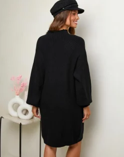 Femme Soft Cashmere Robes^Robe Claudine noire