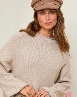 Robe Claudine taupe-Soft Cashmere