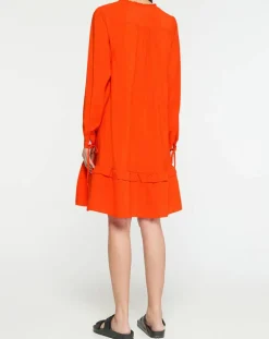 Robe courte à volants rouge-Scotch & Soda Discount