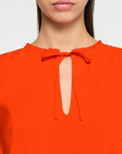 Robe courte à volants rouge-Scotch & Soda Discount