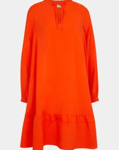 Robe courte à volants rouge-Scotch & Soda Discount