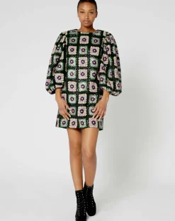Femme Manoush Robes^Robe courte Crochet Paillette noire