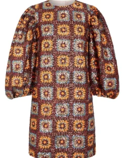 Femme Manoush Robes^Robe courte Crochet Paillette chocolat