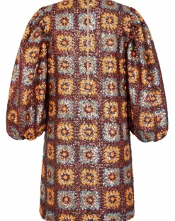Femme Manoush Robes^Robe courte Crochet Paillette chocolat