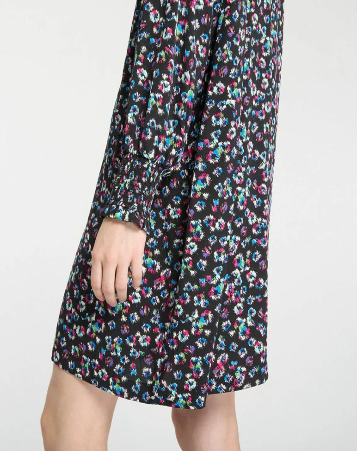 Robe courte et droite Cannelle imprimé fantaisie multicolore-Galeries Lafayette Clearance