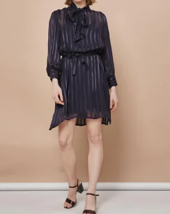 Femme Mare di Latte Robes^Robe courte Olie zébre encre